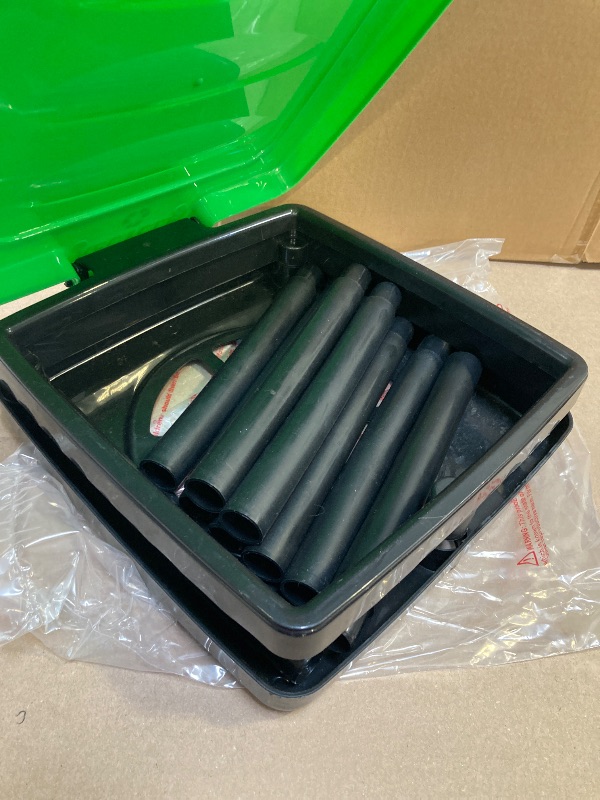 Photo 1 of Portable Trash Bag Holder - Collapsible Trashcan for Garbage - Indoor/Outdoor Use - Ideal for Camping, Recycling, and More by Wakeman Outdoors (Green)