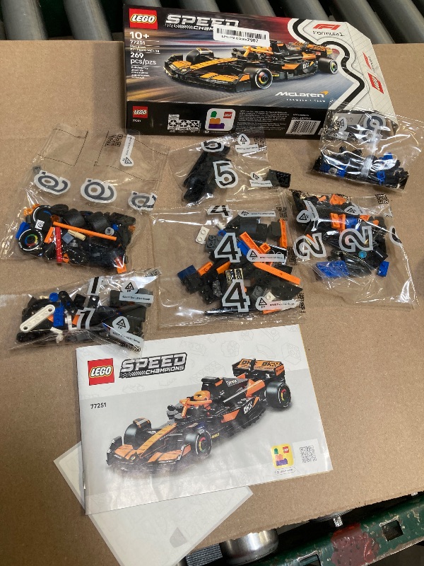 Photo 1 of LEGO Speed Champions McLaren F1 Team MCL38 Race Car Toy - Building Set for Kids, Boys & Girls, Ages 10+ - Toy Car for F1 Fans - Gift Idea for Birthday - 77251