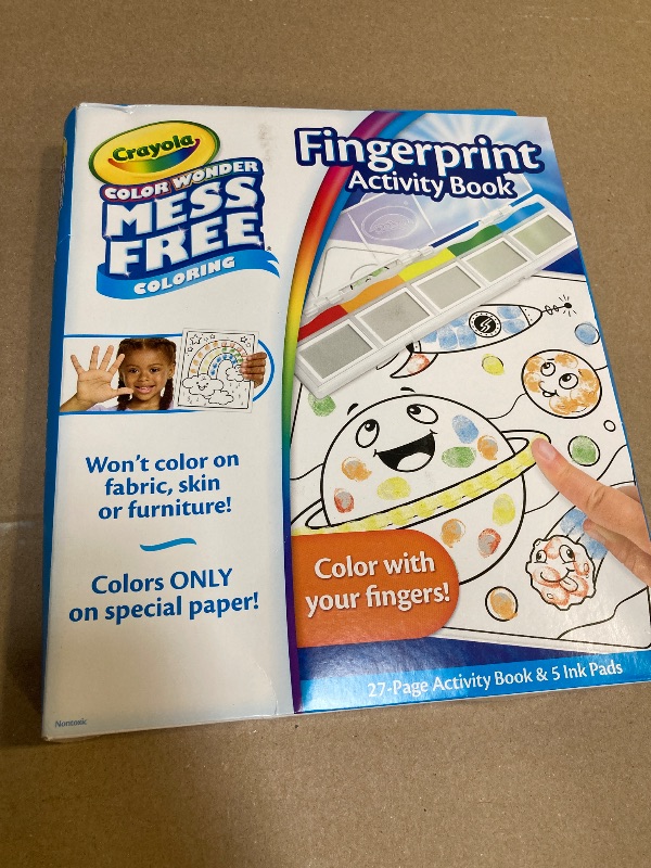 Photo 1 of Crayola Color Wonder Mess Free Fingerprint Ink Painting Activity Set, Finger Painting Alternative, Toddler Coloring, Travel Activity, Gift for Toddlers