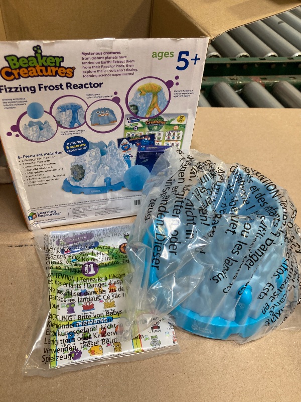 Photo 1 of Learning Resources Beaker Creatures Fizzing Frost Reactor - 6 Pieces, Ages 5+ Volcano Science Kit for Kids, STEM Toys, Science Experiments for Kids