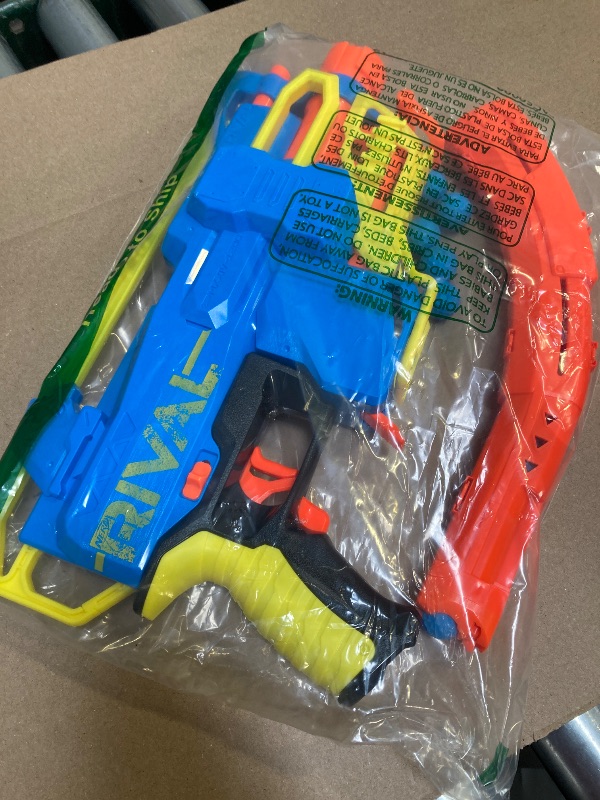 Photo 1 of Nerf Rival Challenger MXXIV-1200 Motorized Blaster, Curved 12 Round Magazine, 18 Nerf Rival Accu-Rounds, Gifts for Teens