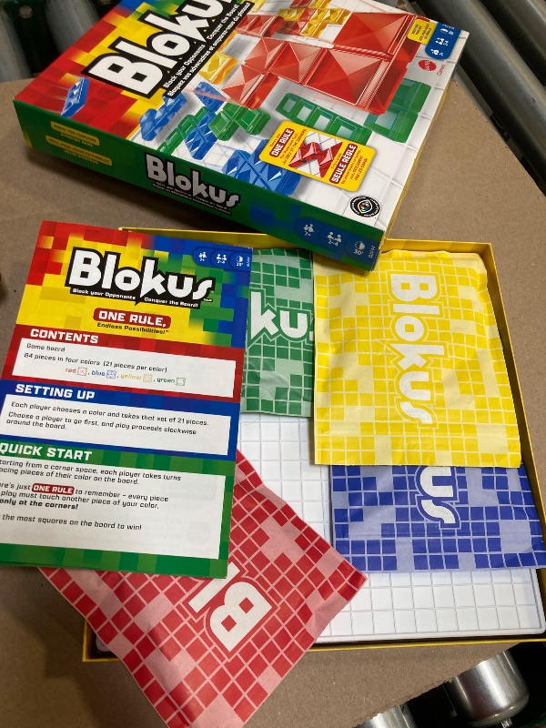 Photo 1 of Mattel Games Blokus Strategy Board Game, Family Game for Kids & Adults with Colorblind Accessible Pieces & Just One Rule