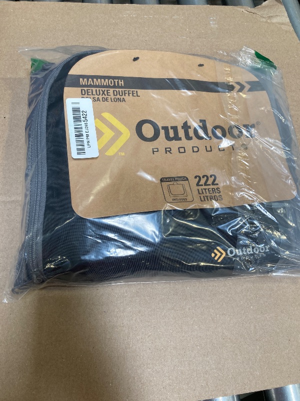 Photo 1 of Outdoor Products Deluxe Duffel (Black, 12 in X 24 in)