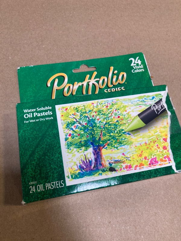 Photo 1 of Crayola Portfolio Series Oil Pastels, Water Soluble, 24 Count, Colors May Vary