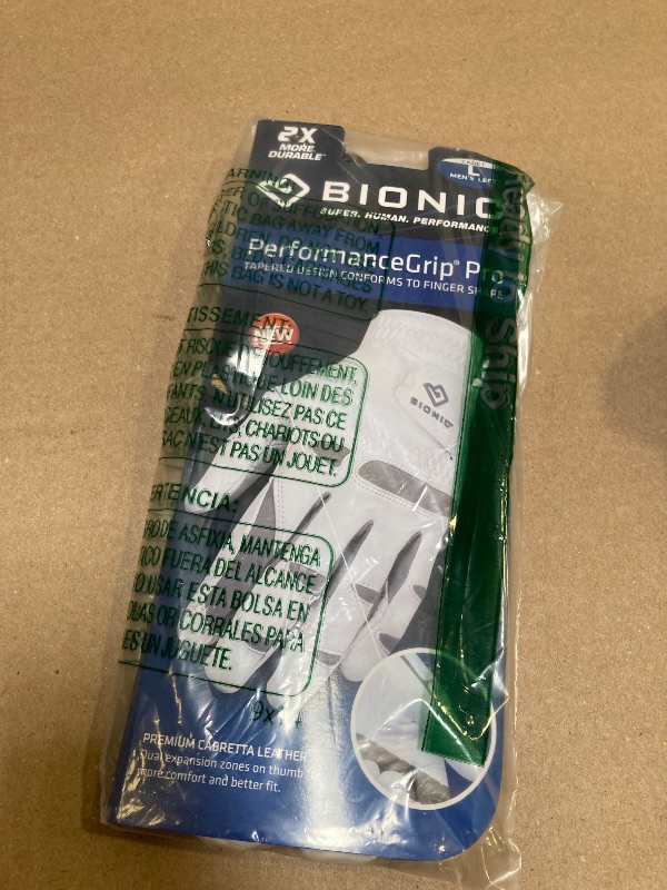 Photo 1 of Bionic Men's Performance Grip Pro Premium Leather Golf Glove (Cadet Large, Left)