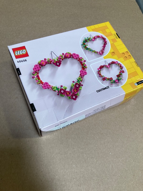 Photo 1 of LEGO Heart Ornament Building Toy Set - Fun Arts and Crafts Idea for Girls and Boys, Ages 9+ - Gift for Kids - Display on The Wall as Home Decoration - 40638
