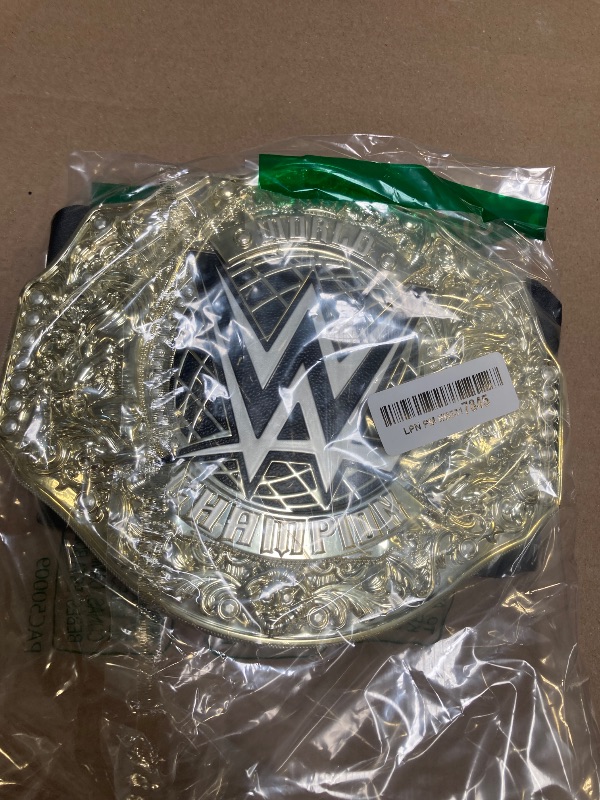 Photo 1 of Mattel WWE Championship Title, World Heavyweight Championship Role-Play & Costume Piece, Leather-Like Belt 3+ Feet with One-Time Adjustment
