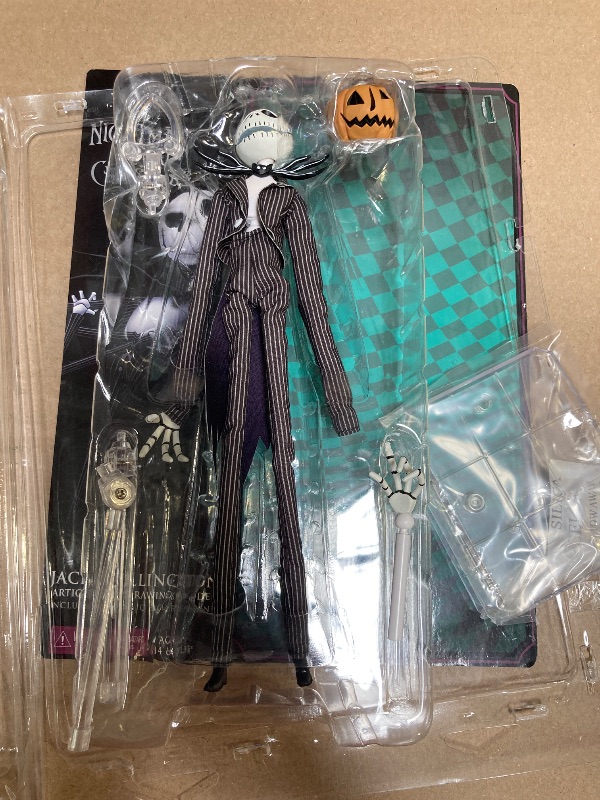 Photo 1 of NECA Collectible Nightmare Before Christmas Articulated Action Figure – Jack Skellington with Pumpkin