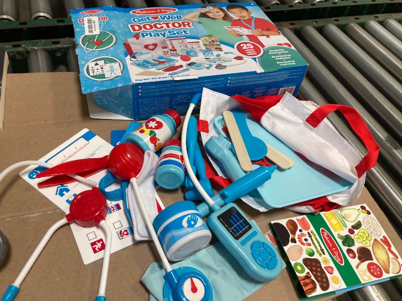 Photo 1 of Melissa & Doug Get Well Doctor’s Kit Play Set – 25 Toy Pieces - Doctor Role Play Set, Doctor Kit For Toddlers And Kids Ages 3+