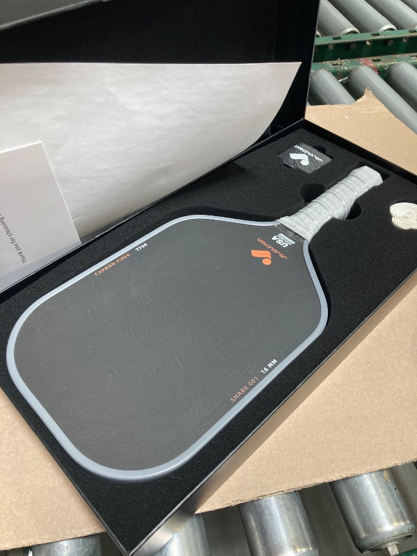 Photo 1 of JOJOLEMON Pickleball Paddles, Raw Carbon Fiber Rackets with 16mm Polymer Honeycomb Core, Hybrid Racquet Designed for Ultimate Spin & Consistency - USAPA Approved