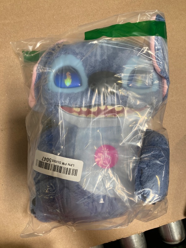 Photo 1 of Just Play Disney Stitch Many Moods 14-inch Interactive Plush, 50+ Sounds & Phrases, LCD Eyes, Inspired by Disney's New Live-Action Lilo & Stitch Movie, Toy for Fans, Girls, Boys, Kids 3+