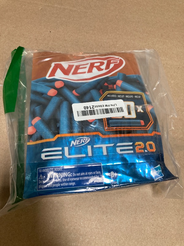 Photo 1 of Nerf Elite 2.0 50-Dart Refill Pack, 50 Foam Darts Compatible with All Official Blasters That Use Elite Darts