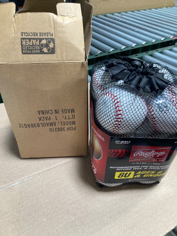 Photo 1 of Rawlings | Official League Recreational Use Practice Baseballs | Youth | Bag of 12 | OLB3BAG12 | 12 Count