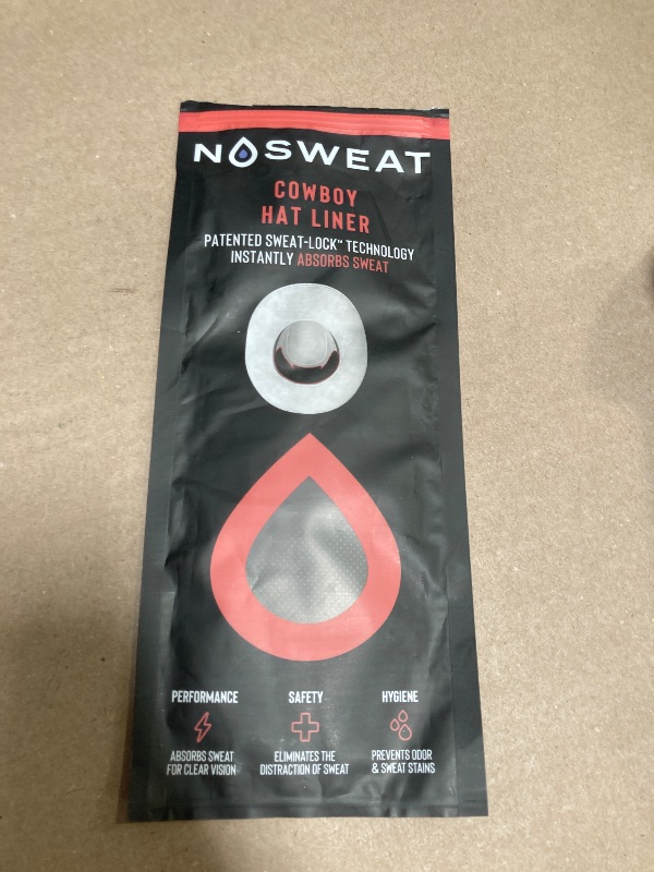 Photo 1 of Cowboy Hat Sweat Liner & Riding Helmet Liner - NoSweat - 3Pack