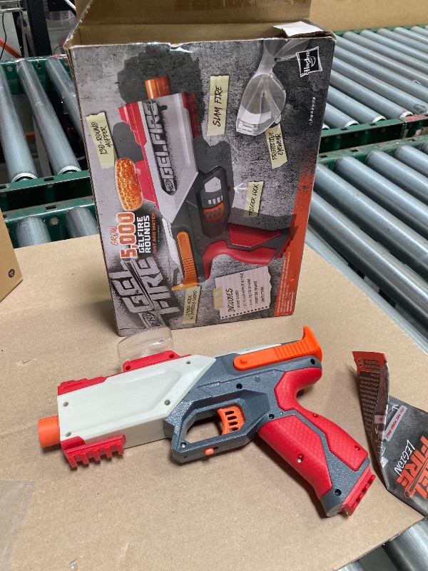 Photo 1 of Nerf Pro Gelfire Legion Spring Action Blaster, 5000 Rounds, 130 Hopper, Protective Eyewear, Slam Fire, Ages 14 & Up