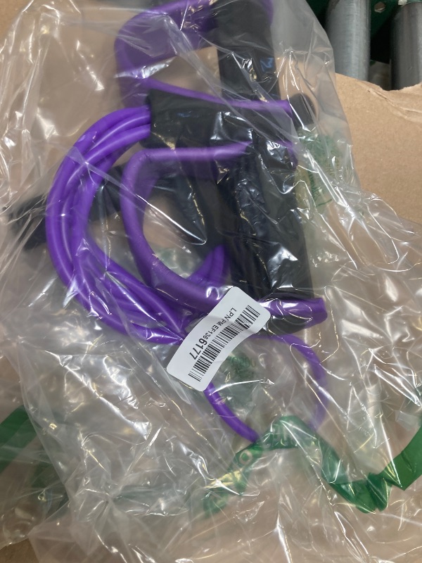 Photo 1 of FateFan Multifunction Tension Rope, 6-Tube Elastic Yoga Pedal Puller Resistance Band, Natural Latex Tension Rope Fitness Equipment, for Abdomen/Waist/Arm/Leg Stretching Slimming Training (Purple)