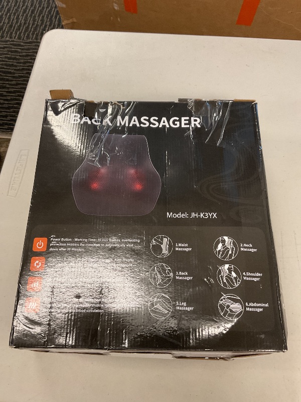 Photo 1 of Brelley Neck and Back Massager for Pain Relief Deep Tissue with Heat, Shiatsu Shoulder Massager with Bi-Directional Rotating Head for Neck, Back, Shoulders, and Legs, Gift for Mom Dad
