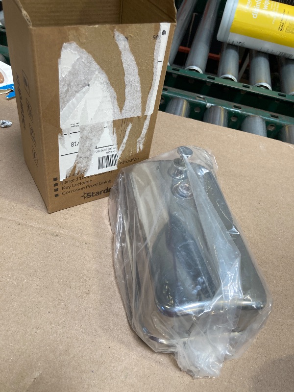Photo 1 of Stardrix Heavy Duty Stainless Steel Wall Mount Soap Dispenser, 1100ml/37oz, with Corrosion Proof Lining and Anti-Leak Pump for Commercial & Home Bathroom Kitchen(Vertical)