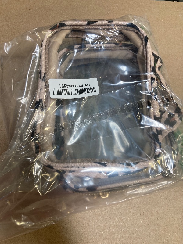 Photo 1 of Wedama TSA Approved Toiletry Bag, 3 Pack Clear Makeup Bags with Handles, Quart Size PVC Clear Cosmetic Bags for Women and Men, Carry on Airport Airline Compliant Bag, Leopard Print