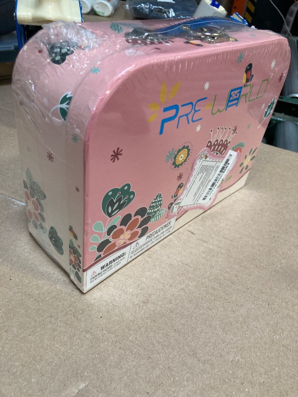 Photo 1 of Tea Party Set for Little Girls,PRE-WORLD Princess Tea Time Toy Including Dessert,Cookies,Doughnut,Teapot Tray Cake, Tablecloth & Carrying Case,Kids Kitchen Pretend Play for Girls Boys Age 3-6