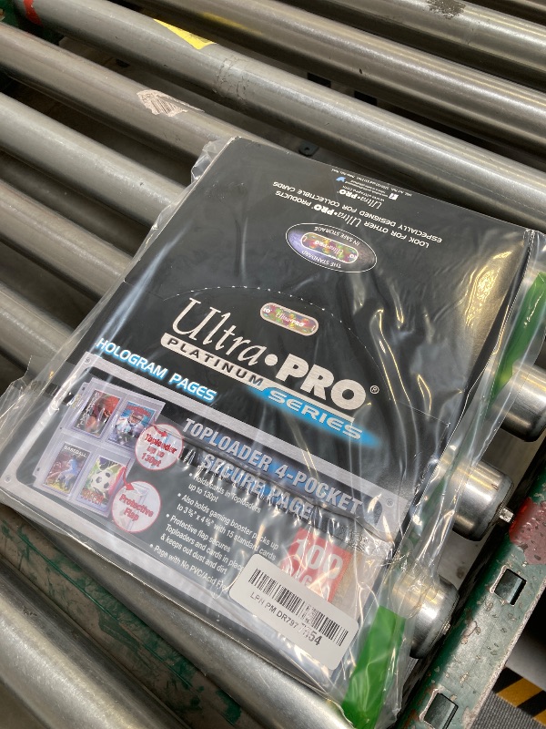 Photo 1 of Ultra Pro 15848 Premium Series 4-Pocket Secure Pages (100ct) for Toploaders