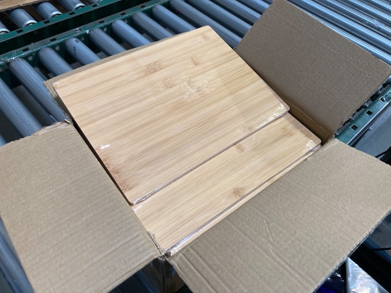 Photo 1 of Set Of 18 Bulk Cutting Boards 12" x 9" x 0.35" - Premium Bamboo Wood Boards For Wholesale, Engraving, Kitchen And Dinning Copping Board, Sturdy & Easy To Maintain