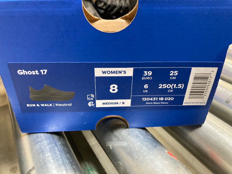Photo 1 of Brooks Women’s Ghost 17 Neutral Running Shoe - Black/Black/Ebony - 8 Medium