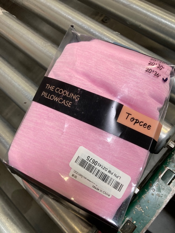 Photo 1 of Topcee Cooling Pillow Cases, 2 Packs King Size Arc-Chill Q-Max>0.5 Ultra Soft Cool Pillowcases for Hair and Skin, Breathable Cold Pillow Case for Hot Sleepers & Night Sweats (Pink 20x36)