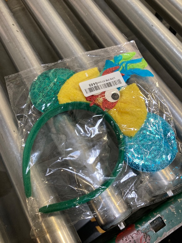 Photo 1 of OFIHIDO Mouse Ears Headband,Glitter Chicken Ears with Bow,Costume Accessories for Birthday Halloween Christmas Party