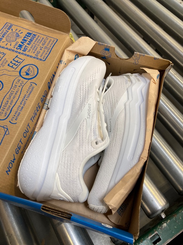 Photo 1 of Brooks Women’s Ghost Max 2 Neutral Running & Walking Shoe - Bright White/Bright White - 7.5 Medium