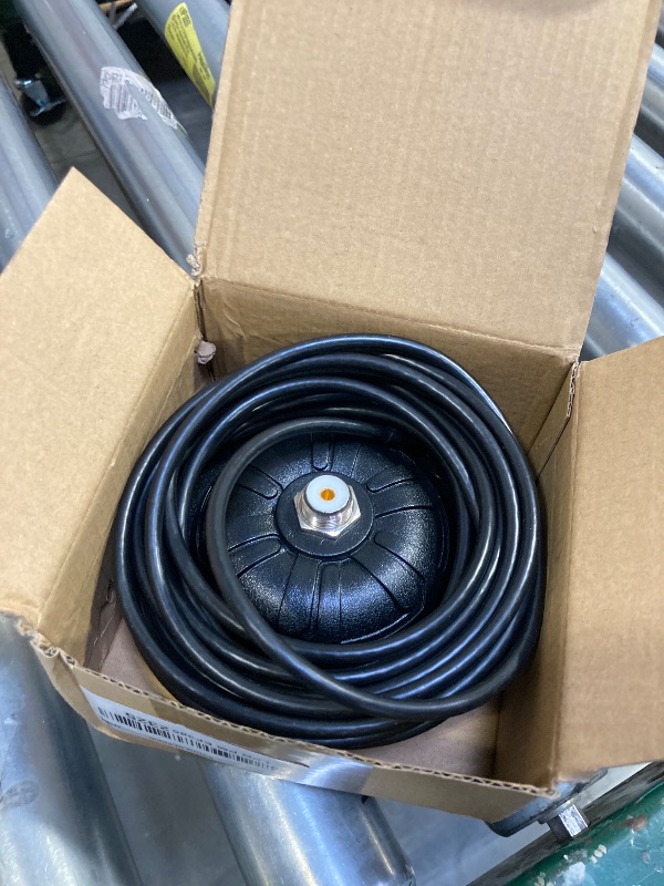 Photo 1 of YNIBST 4.5 Inch SO239 Mobile Magnetic Antenna Mount,16.4 ft.RG-58 Cable with PL-259,for HF VHF UHF Mobile Ham Radio Antenna
