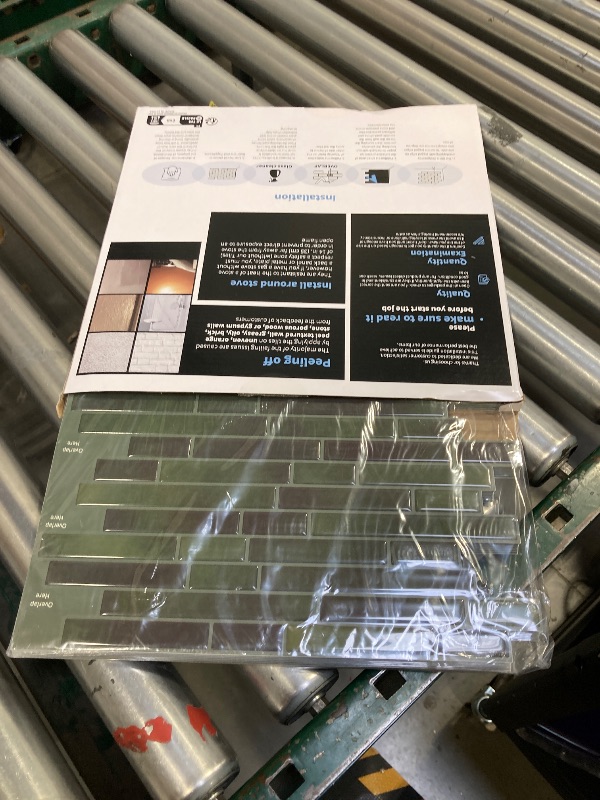 Photo 1 of Art3d 10-Sheet Peel and Stick Backsplash Tile for Kitchen - 12”×12” Stick on Wall Tile for Kitchen Bathroom Countertop Living Room, Green