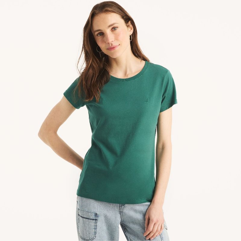 Photo 1 of  Nautica Womens Sustainably Crafted Solid Crewneck T-Shirt, XXL