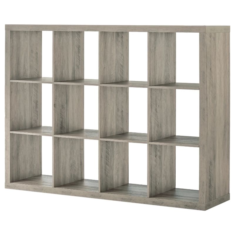 Photo 1 of Better Homes & Gardens 12 Cube Storage Organizer, Rustic Gray