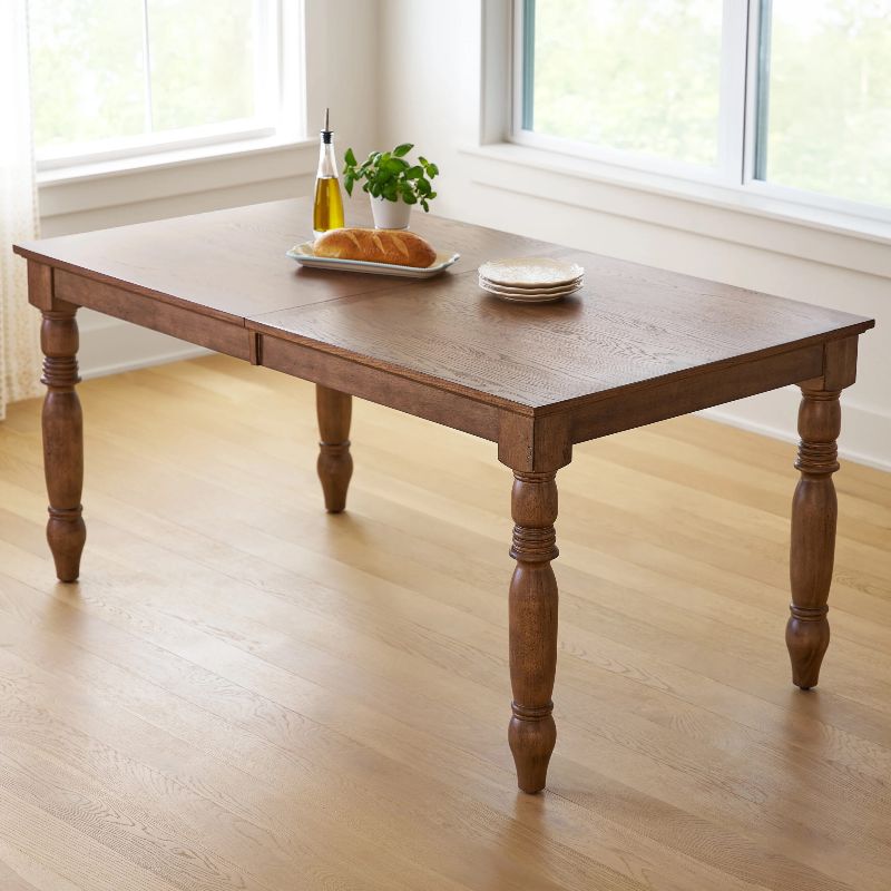 Photo 1 of BOX 1 OF 2 ONLY, MISSING OTHER BOX IN SET, Harper 81 in Homestead Brown Extendable Dining Table