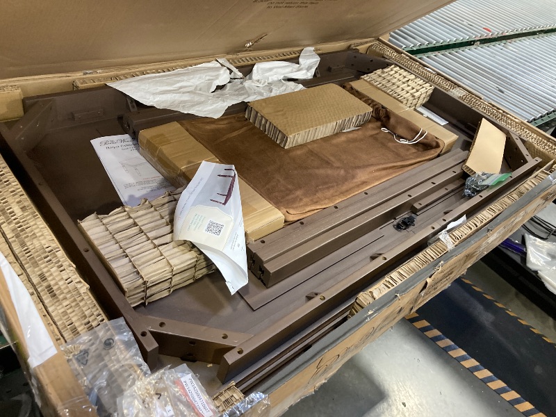 Photo 1 of BOX 1 OF 2 ONLY, MISSING OTHER BOX IN SET, Harper 81 in Homestead Brown Extendable Dining Table