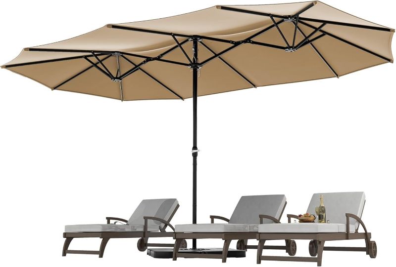 Photo 1 of YITAHOME 15ft Patio Umbrella Outdoor Extra Large Double
