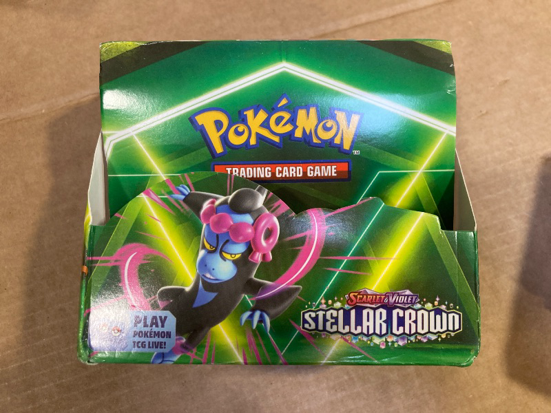Photo 1 of POKEMON SCARLET AND VIOLET STELLAR CROWN BOOSTER BOX, 36 PACKS