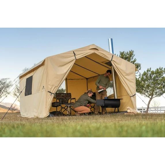 Photo 1 of Ozark Trail North Fork 6-Person 12' x 10' Outdoor Wall Tent with a Integrated Stove Jack