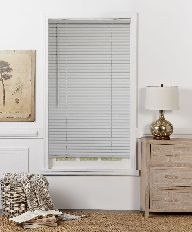 Photo 1 of Mainstays 1 in. Cordless Room Darkening Vinyl Blind Gray 70 W X 64 L