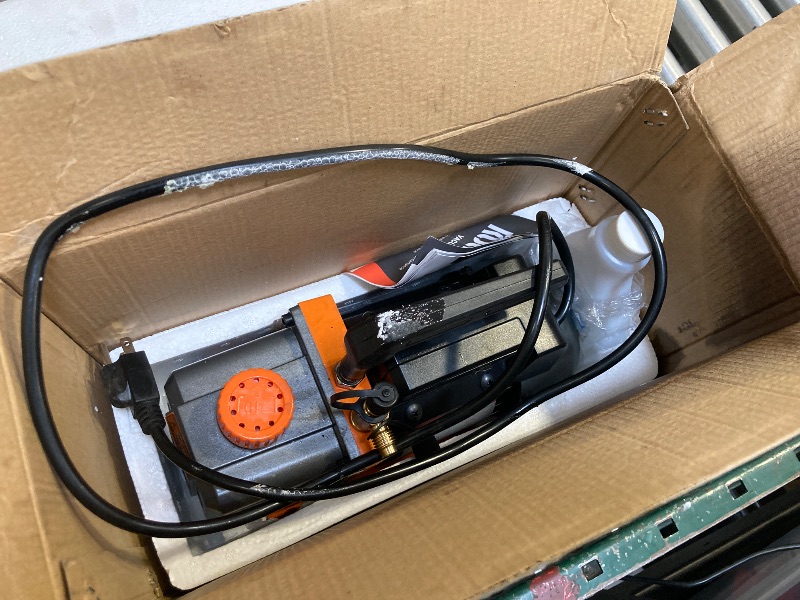 Photo 1 of KOOPOOL 4CFM 1/3 HP Single Stage HVAC Vacuum Pump - Compatible with R12, R22, R134a, R410a Refrigerants, for Automotive AC, Resin Degassing & More, Includes Oil (Heavy Duty, Industrial Grade)