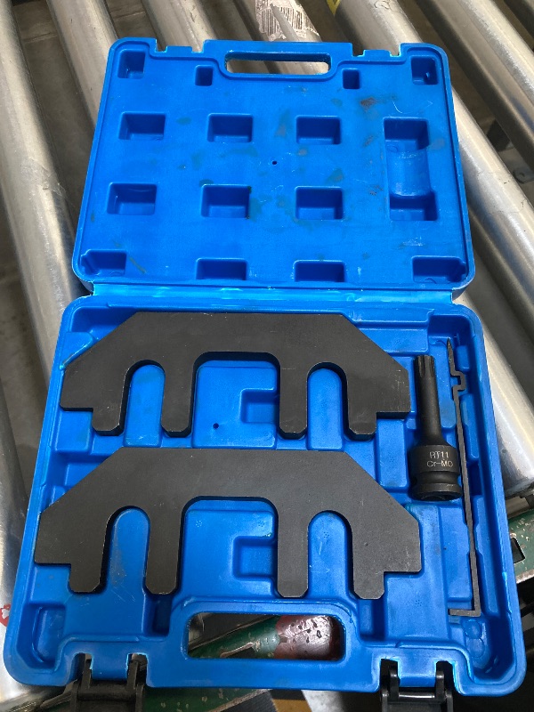Photo 1 of Yuesstloo Camshaft Holding Tool Kit with Tension Tool, Timing Alignment Holder Tool for Ford 3.5L & 3.7L 4V Engines, 3.5 EcoBoost, Replace 303-1248 303-1530 RT11, with Portable Case and Gloves
