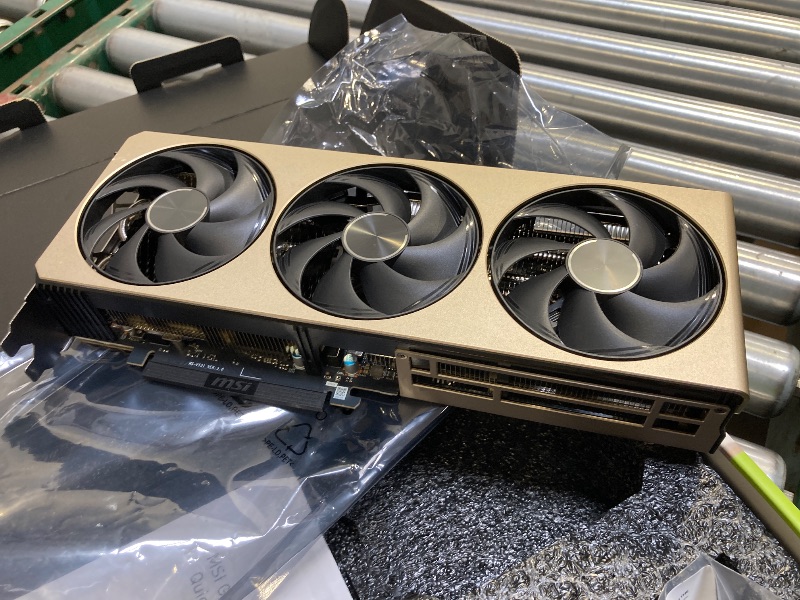Photo 1 of MSI Gaming RTX 5070 TI 16G Inspire 3X OC Graphics Card (16GB GDDR7, 256-bit, Extreme Performance: 2497 MHz, DisplayPort x 3 2.1a, HDMI 2.1b, NVIDIA Blackwell Architecture)