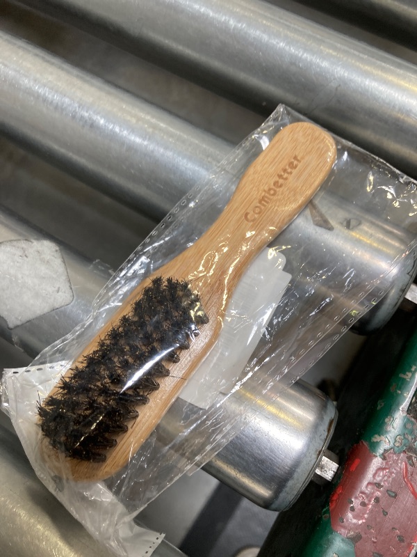 Photo 1 of Bamboo Slick Back Hair Brush - Soft Bristles for Laying Down Edges & Glossy Finish | Mini/Trave Boar Bristle Brush to Style, Polish & Smooth Frizz for Baby Hair and Sleeks Ponytails/Buns