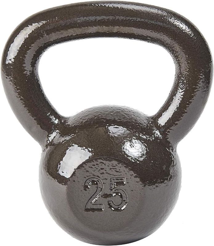 Photo 1 of  BalanceFrom All-Purpose Solid Cast Iron Kettlebell Weight, 25 LBS