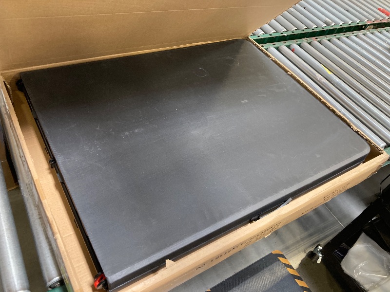 Photo 1 of 6 Ft Plastic Folding Table -Black 