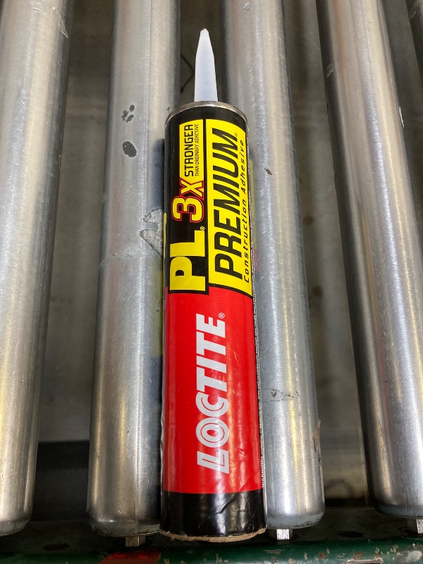 Photo 1 of  Loctite PL Premium Polyurethane Construction Adhesive, 10 fl oz Cartridge, 1 Pack - Versatile Construction Glue for Wood, Concrete, Stone, Metal & More 