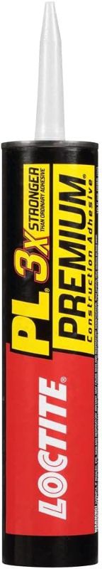 Photo 1 of  Loctite PL Premium Polyurethane Construction Adhesive, 10 fl oz Cartridge, 1 Pack - Versatile Construction Glue for Wood, Concrete, Stone, Metal & More 
