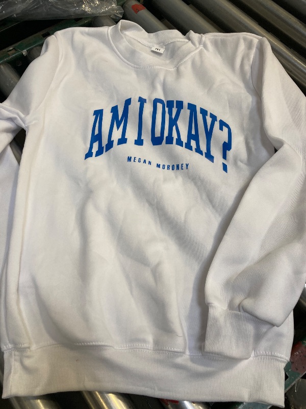 Photo 1 of Size S--Megan Moroney Merch Am I OK? Crewneck Long Sleeve Hoodie Sweatshirt Tracksuit Pullover Coat Top