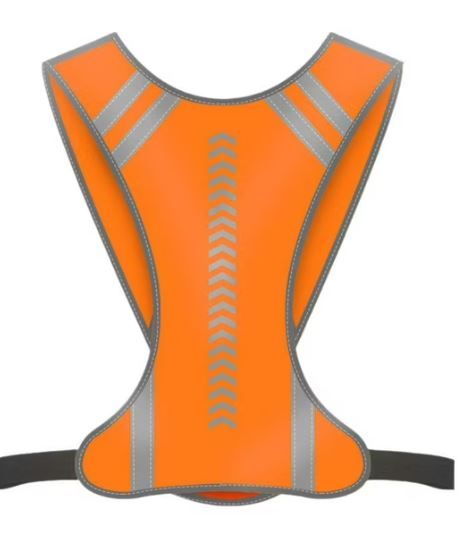 Photo 1 of 1pc Reflective for Night Running High Visibility Gear Orange for Men and Women for Outdoor Activities and Jogging